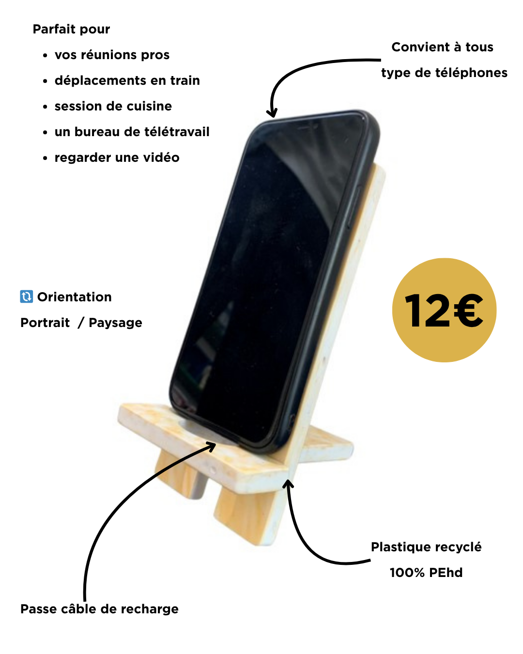 Support Téléphone Durable : Pratique et Stylé