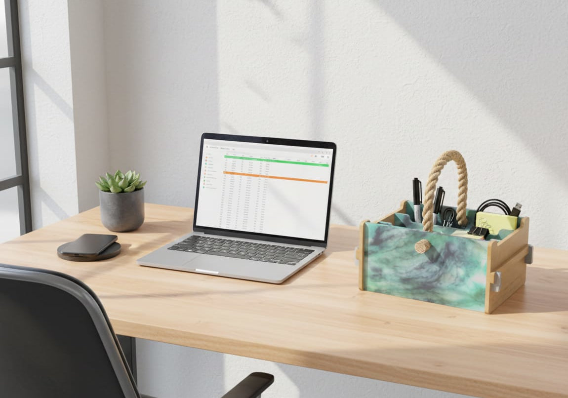 Banette de bureau 100% fabriquée à partir de déchets